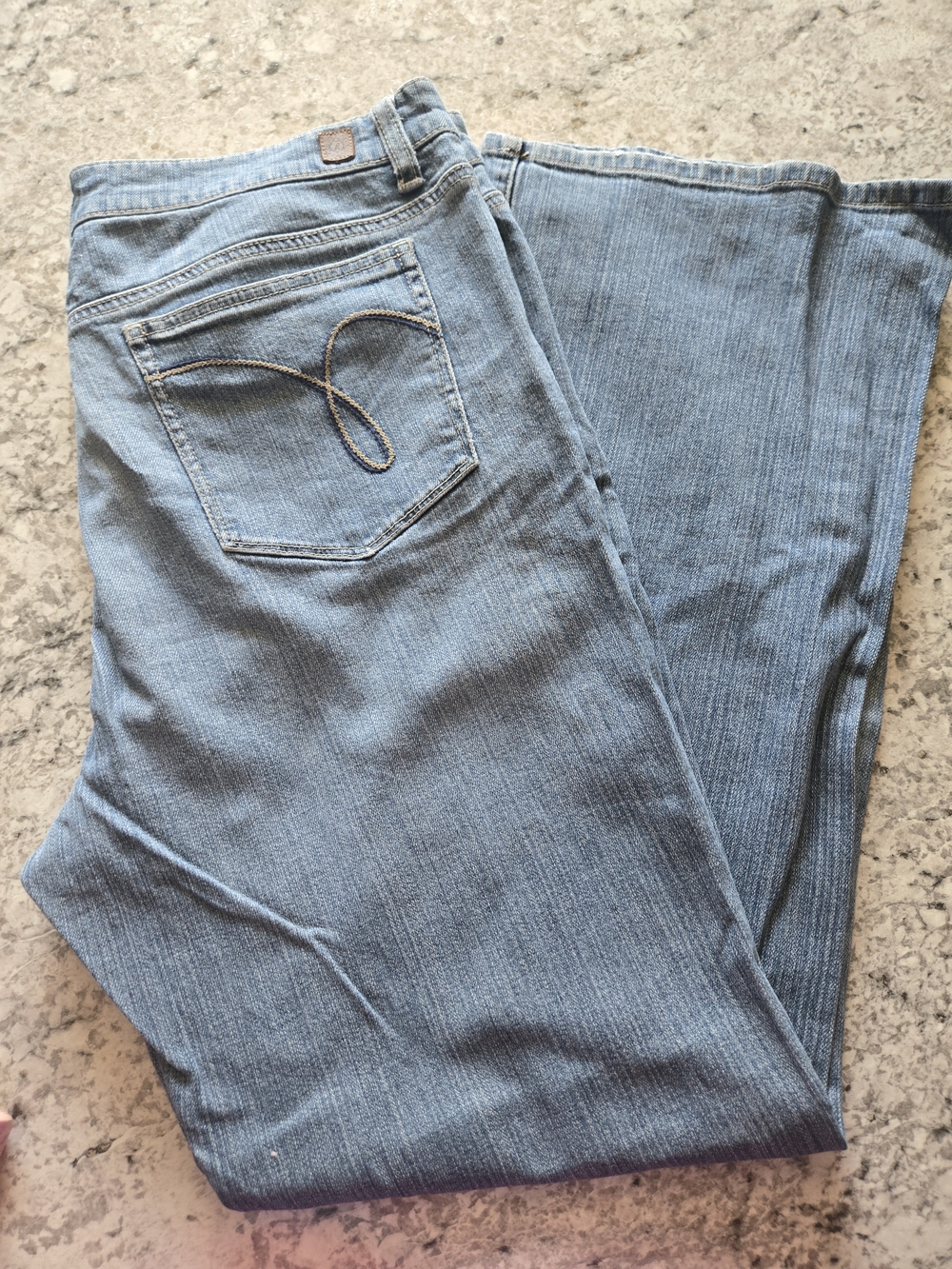 Light Blue Women's Straight-Leg Jeans By ANA JEANS